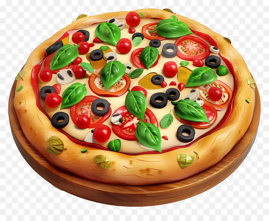 3 Boyutlu Pizza，Pizza PNG