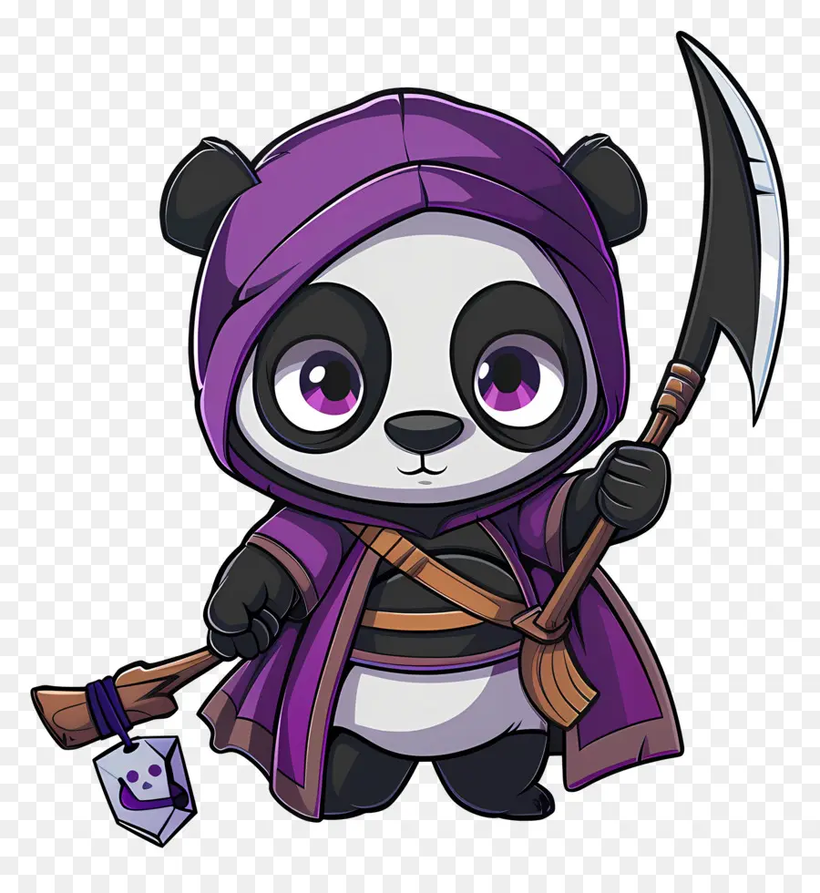 Sevimli Panda，Tırpanlı Panda PNG