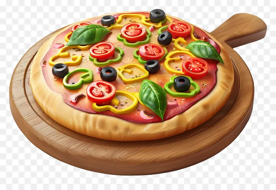 3 Boyutlu Pizza，Pizza PNG