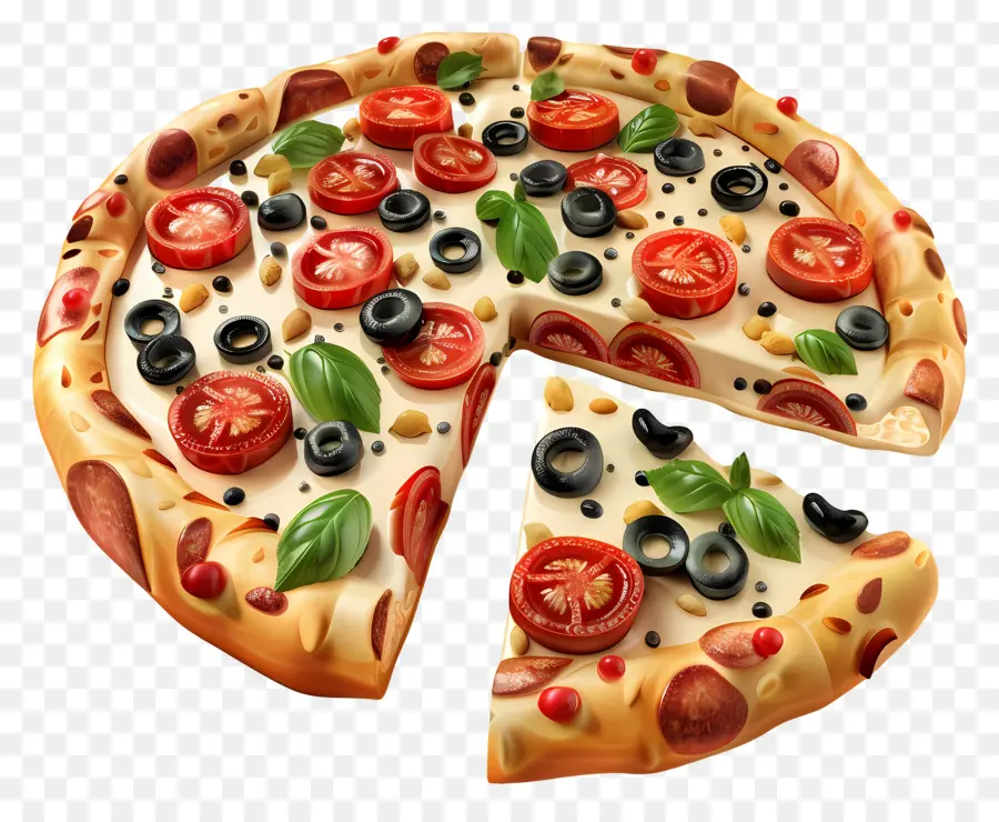 3 Boyutlu Pizza，Pizza PNG