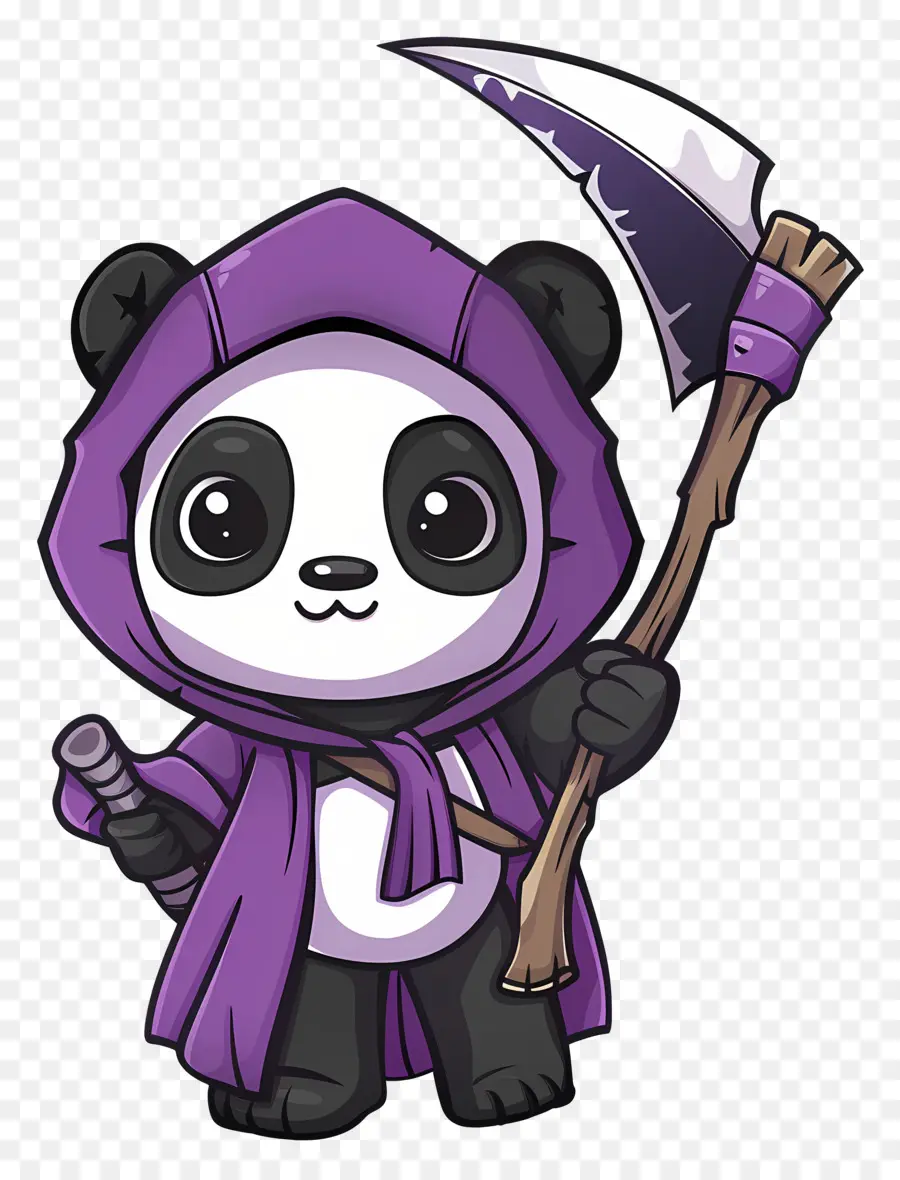 Sevimli Panda，Tırpanlı Panda PNG