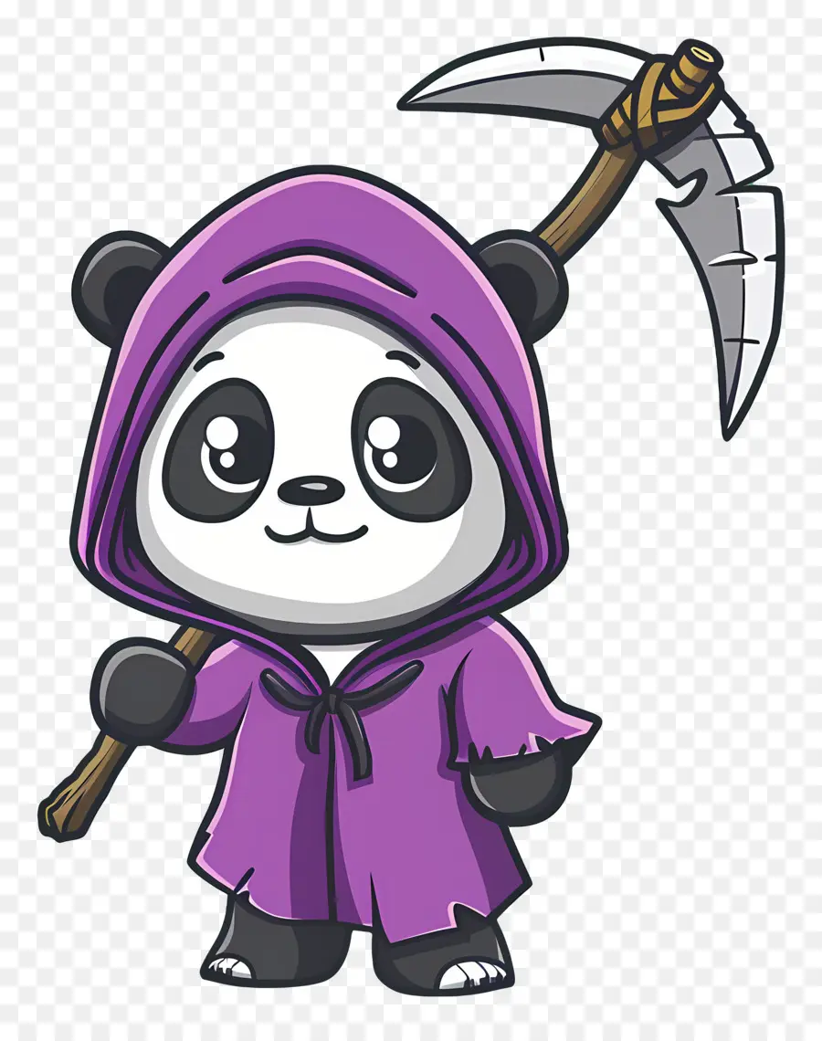 Sevimli Panda，Tırpanlı Panda PNG