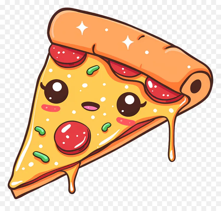 Karikatürize Et Pizza，Pizza Dilimi PNG