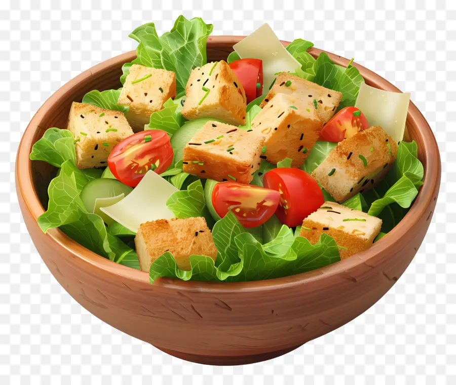 Sezar Salatası，Tofu Salatası PNG