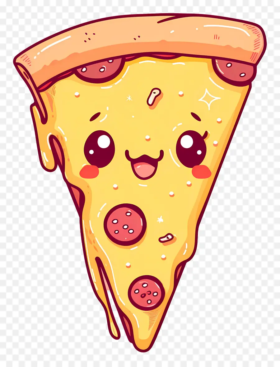 Karikatürize Et Pizza，Pizza Dilimi PNG