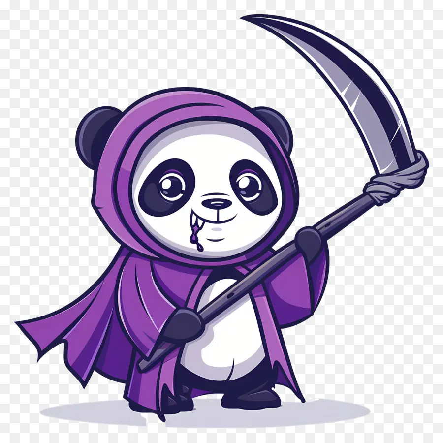 Sevimli Panda，Tırpanlı Panda PNG