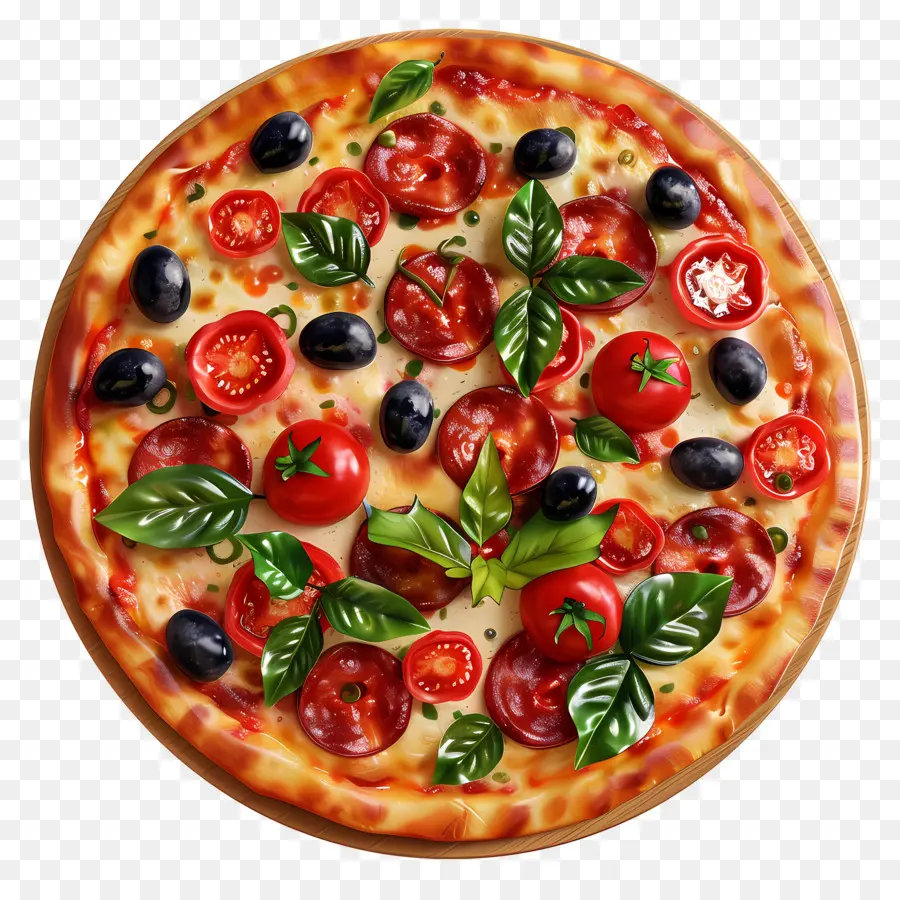 3 Boyutlu Pizza，Pizza PNG