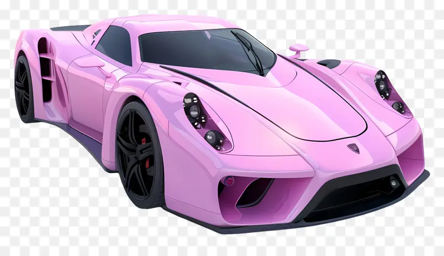 3d Araba，Pembe Spor Araba PNG