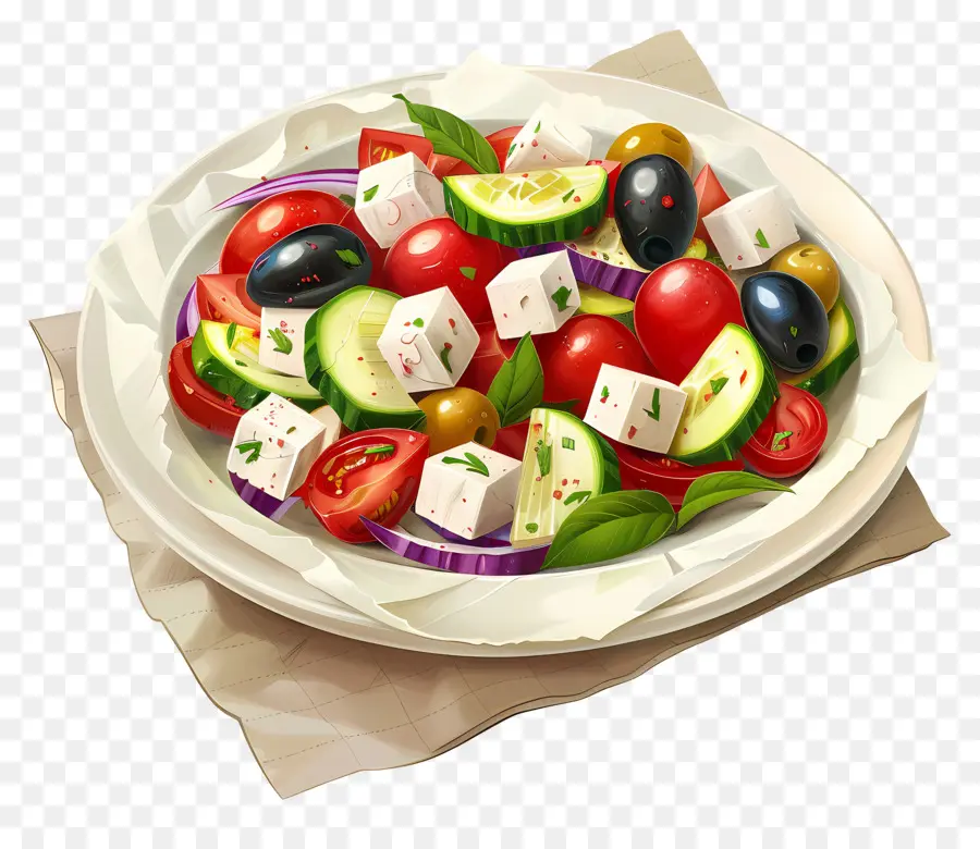 Yunan Salatası，Sebze PNG