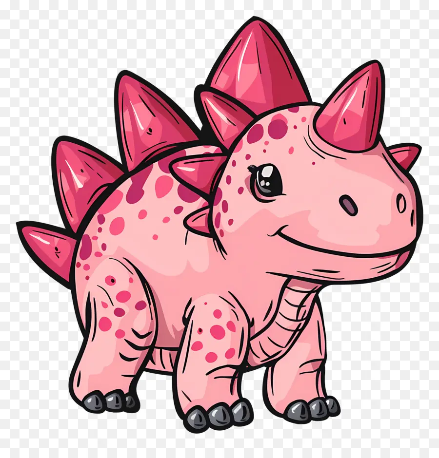 Karikatür Dinozor，Pembe Dinozor PNG