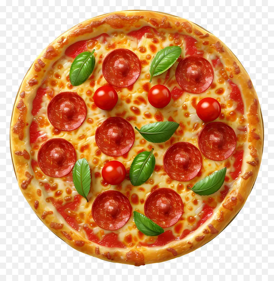 Üstten Görünüm Pizza，Pizza Dilimi PNG