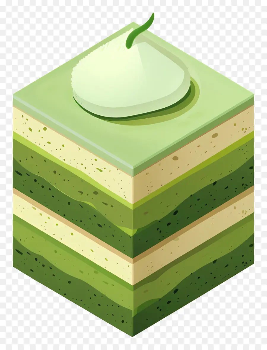 Matcha Kek，Yeşil Kek PNG