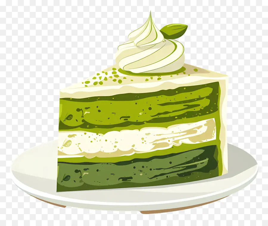 Matcha Kek，Yeşil Kek PNG