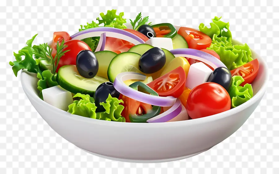 Yunan Salatası，Renkli Salata PNG