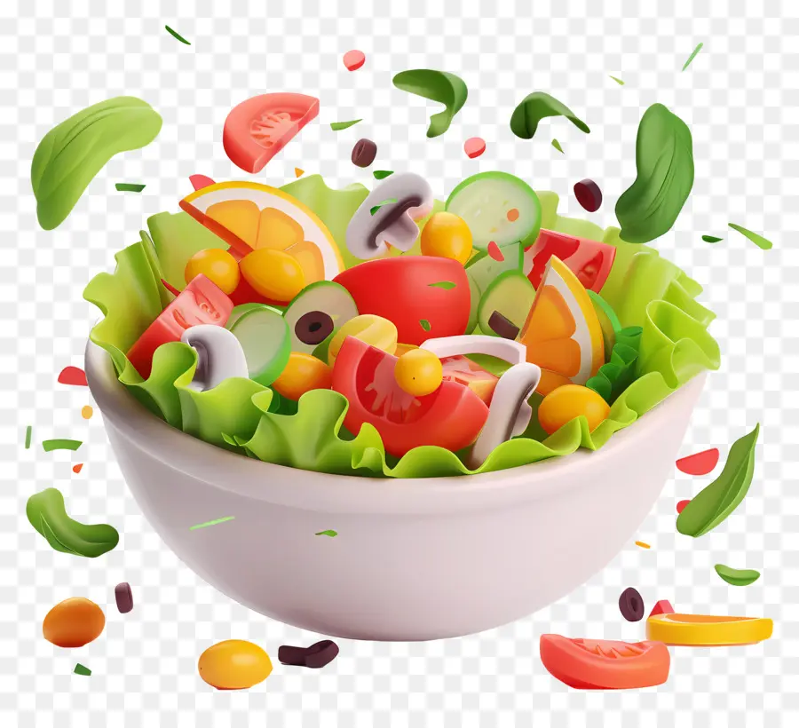 Sağlıklı Salata，Salata Kasesi PNG