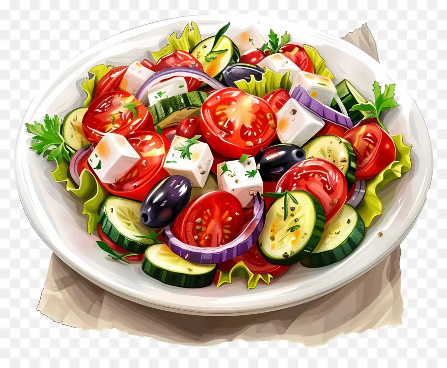 Yunan Salatası，Sebze PNG