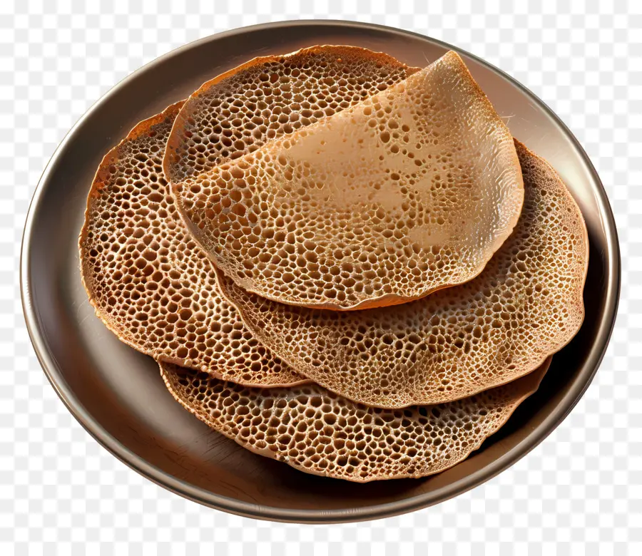 Afrika Yemeği，Injera Ekmeği PNG