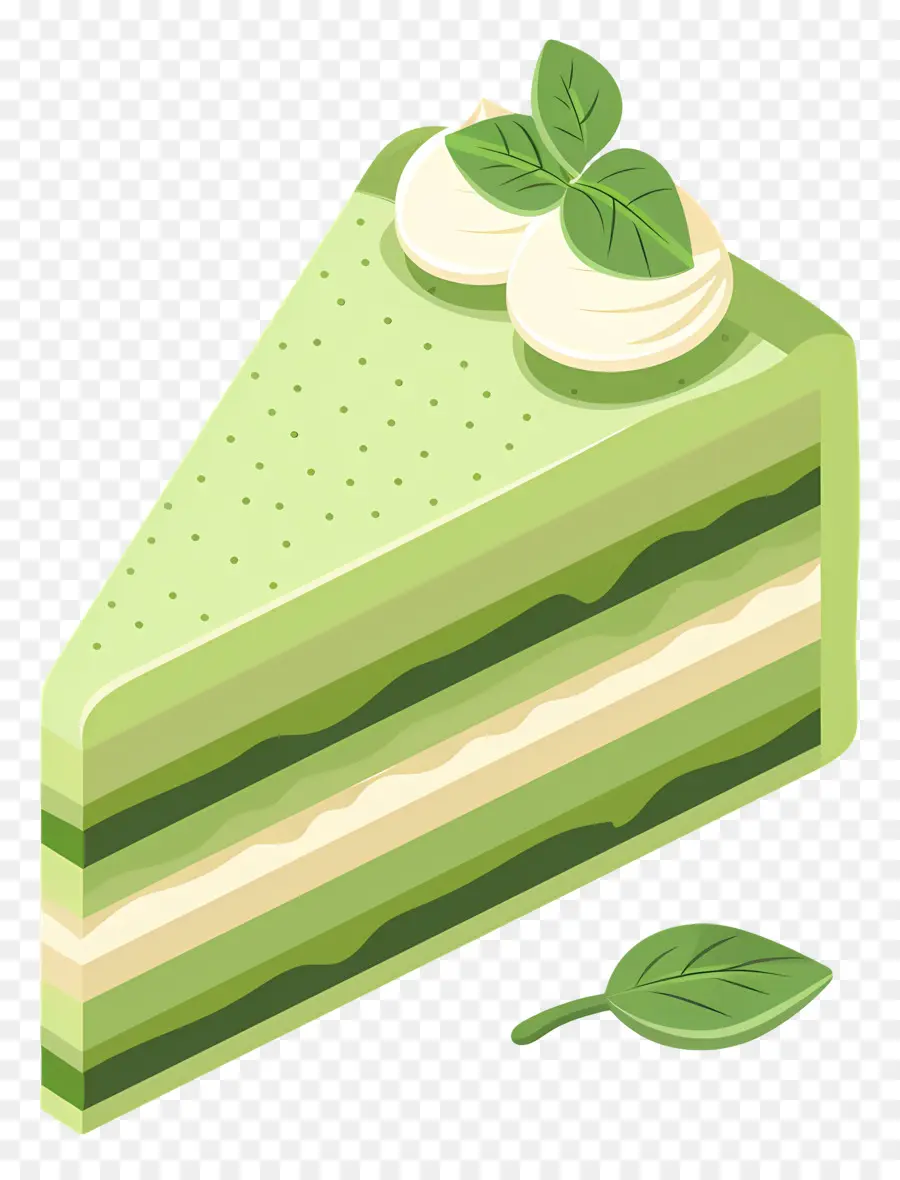 Matcha Kek，Yeşil Kek PNG