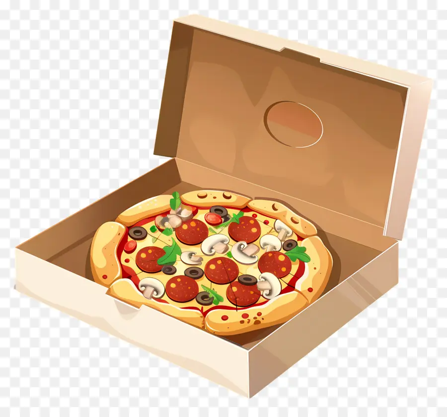 Pizza Kutusu，Kutudaki Pizza PNG