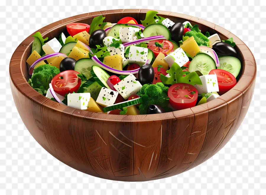 Yunan Salatası，Salata Kasesi PNG