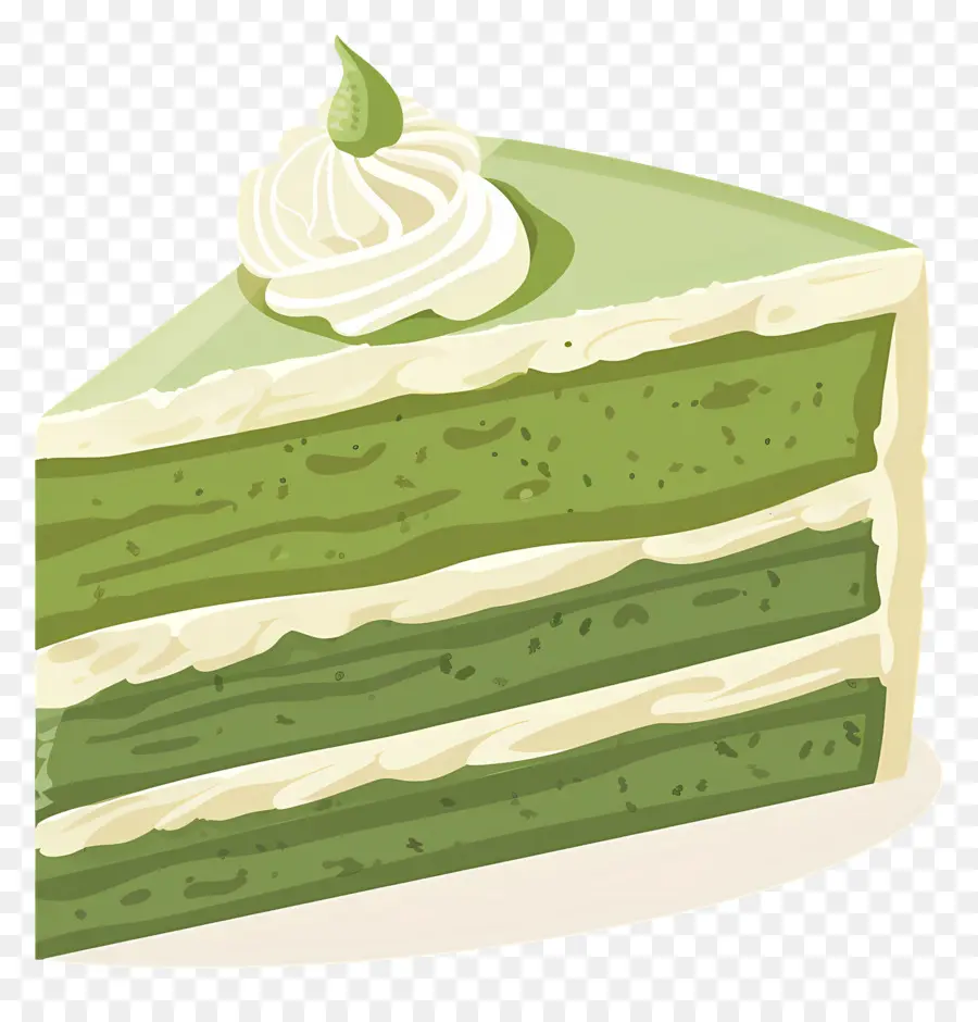 Matcha Kek，Yeşil Kek PNG