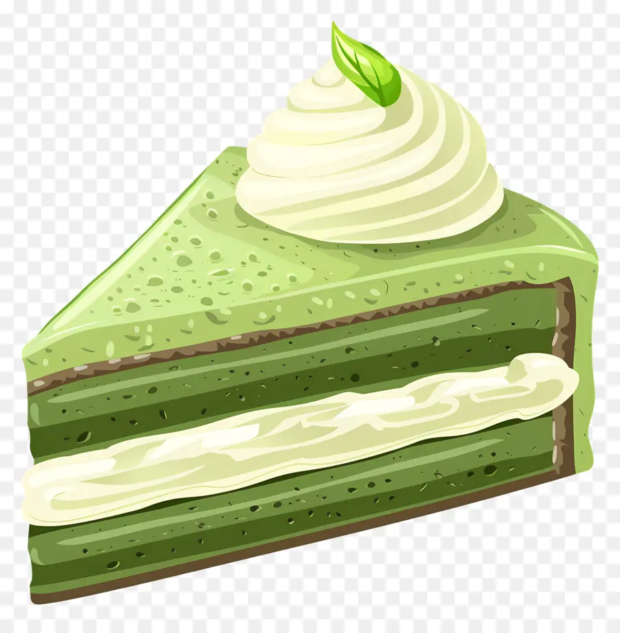 Matcha Kek，Yeşil Kek PNG