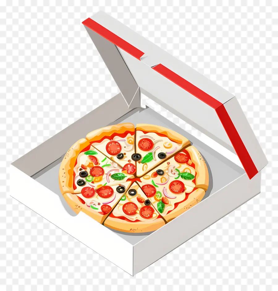 Pizza Kutusu，Kutudaki Pizza PNG