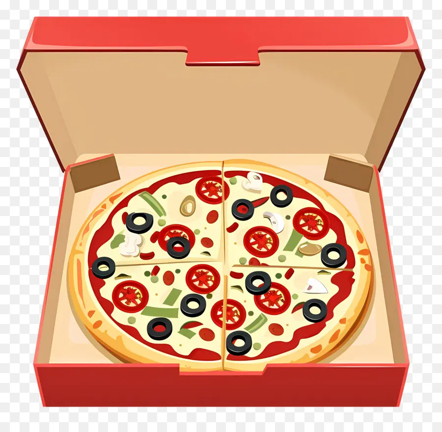 Pizza Kutusu，Kutudaki Pizza PNG