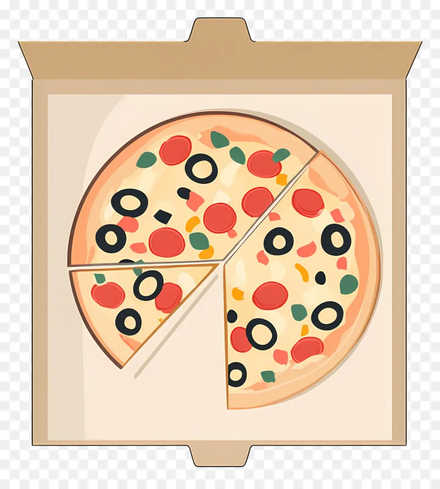 Pizza Kutusu，Kutuda Pizza PNG