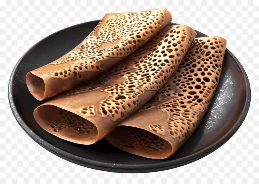 Afrika Yemeği，Injera Ekmeği PNG