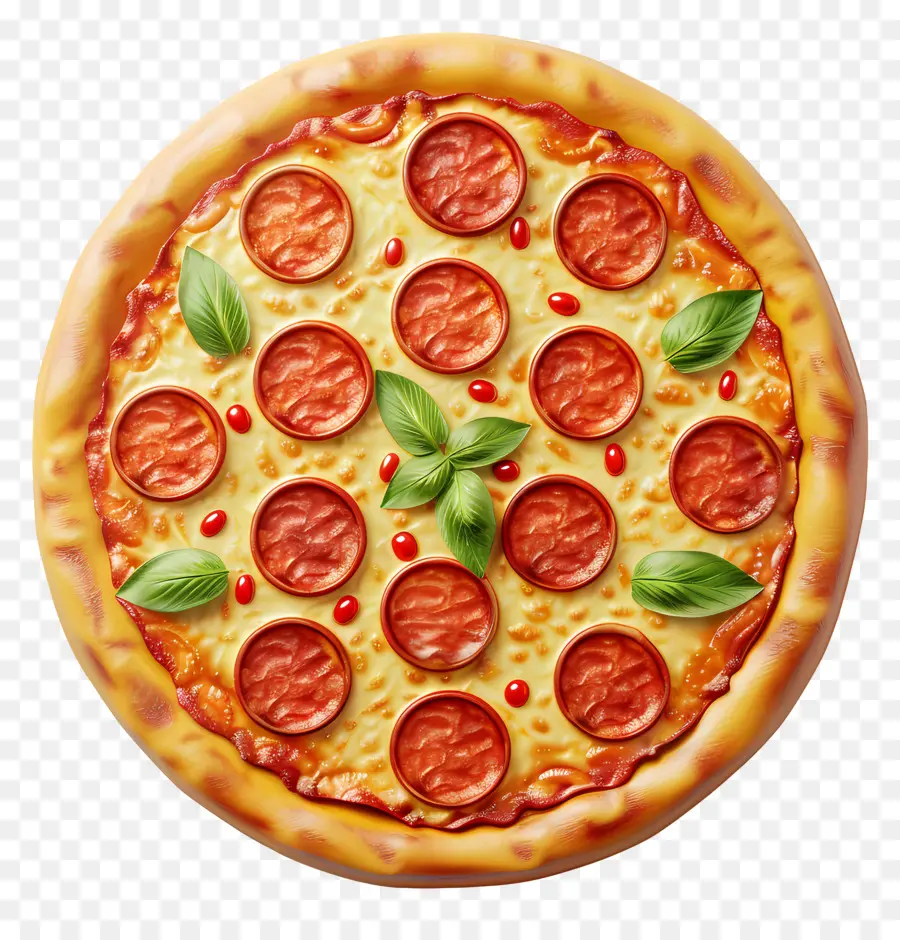 Üstten Görünüm Pizza，Pizza Dilimi PNG