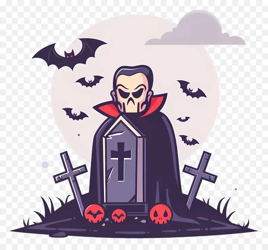 Cadılar Bayramı Vampiri，Karikatürize Et Vampir PNG