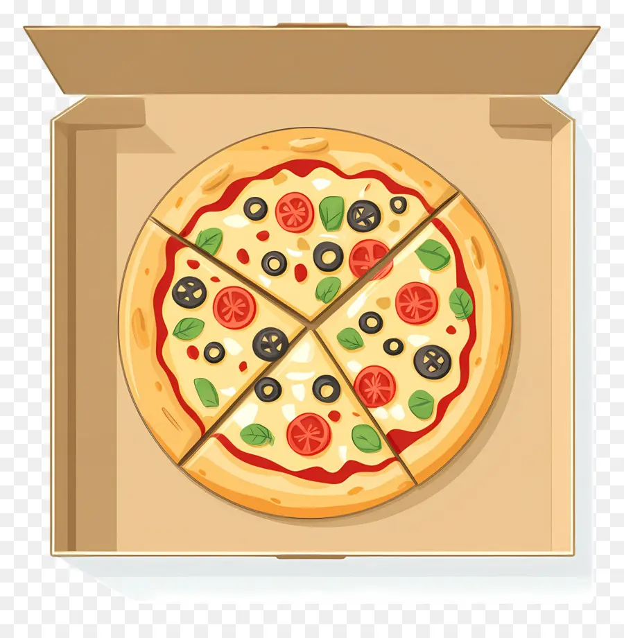 Pizza Kutusu，Kutuda Pizza PNG