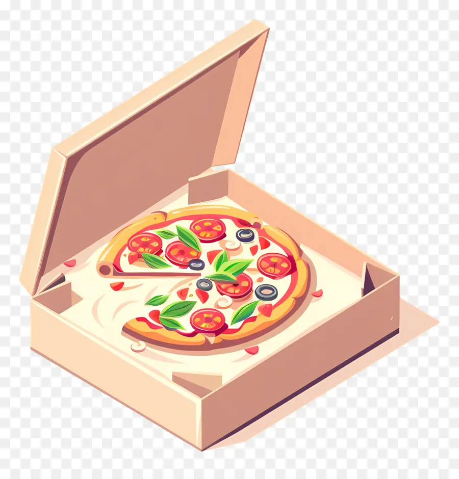 Pizza Kutusu，Kutudaki Pizza PNG