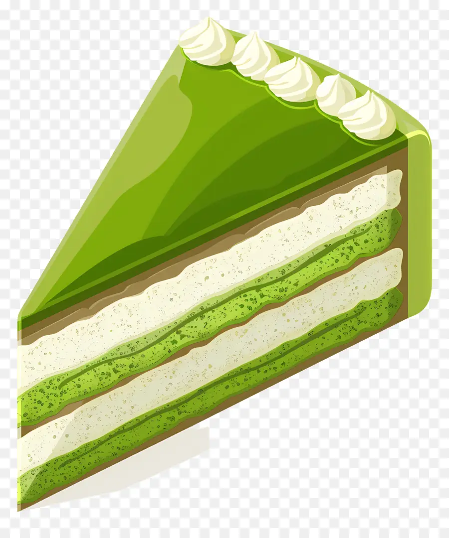 Matcha Kek，Yeşil Kek PNG