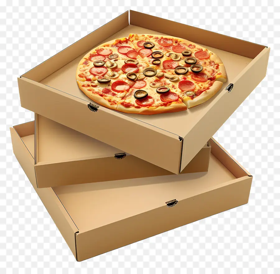 Pizza Kutusu，Kutudaki Pizza PNG