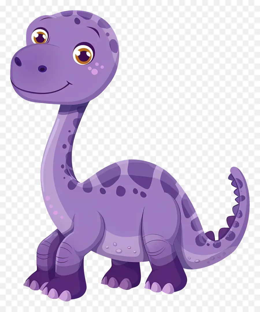 Karikatür Dinozor，Mor Dinozor PNG