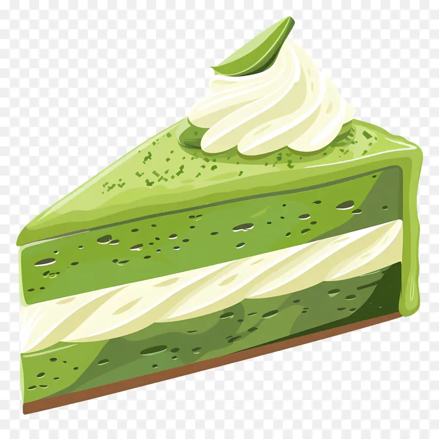 Matcha Kek，Yeşil Kek PNG