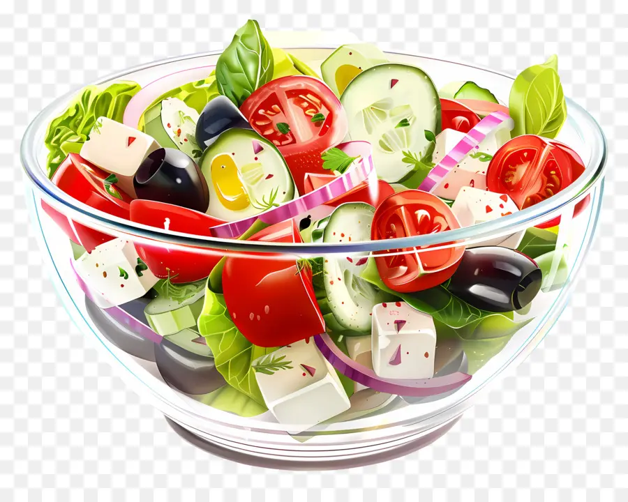 Yunan Salatası，Salata Kasesi PNG