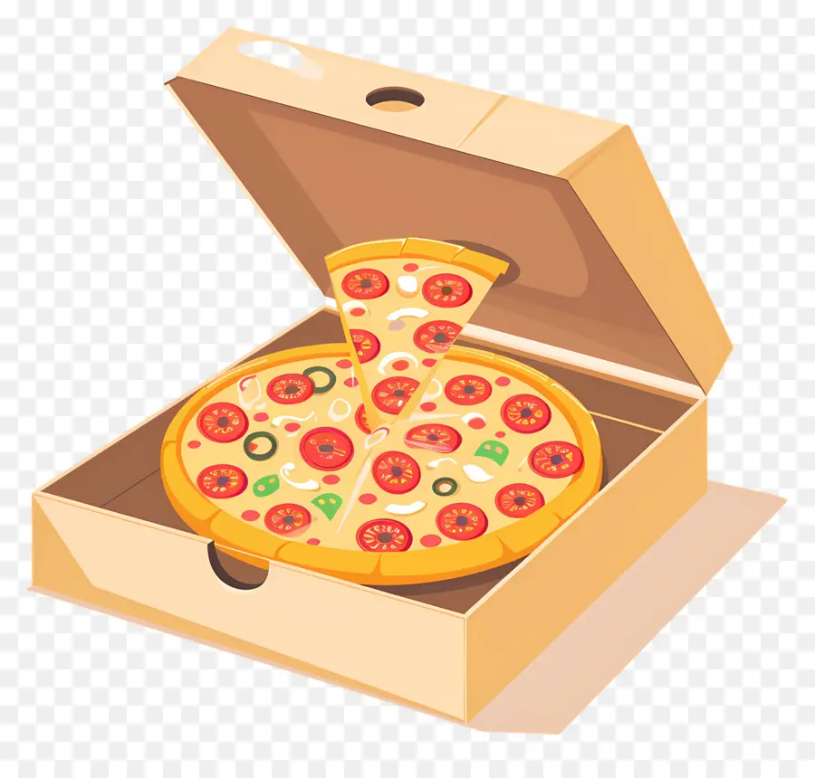 Pizza Kutusu，Kutudaki Pizza PNG