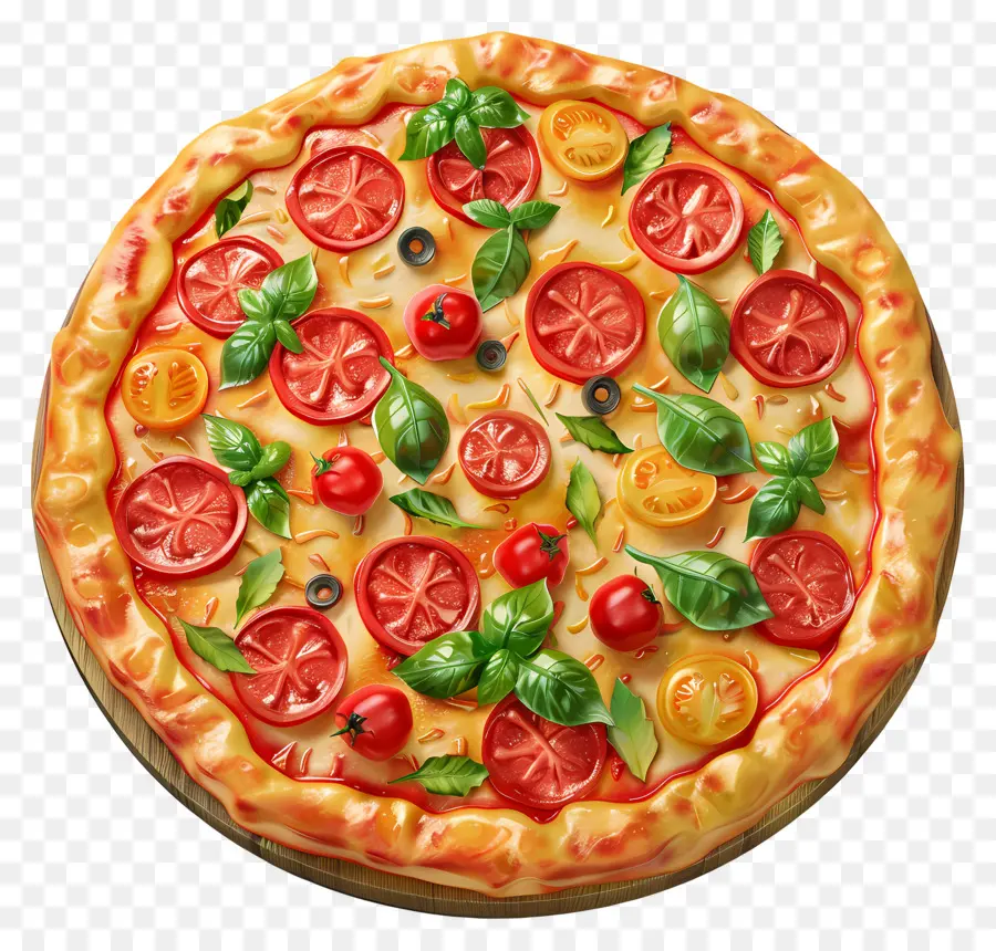 3 Boyutlu Pizza，Pizza PNG