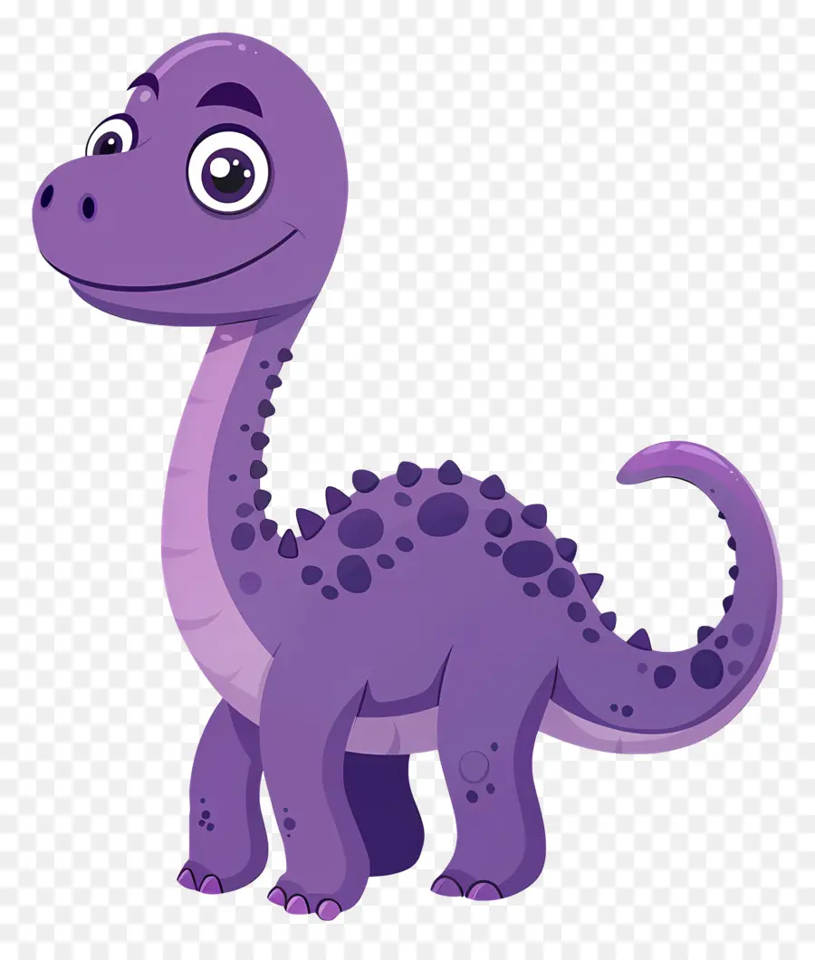 Karikatür Dinozor，Mor Dinozor PNG