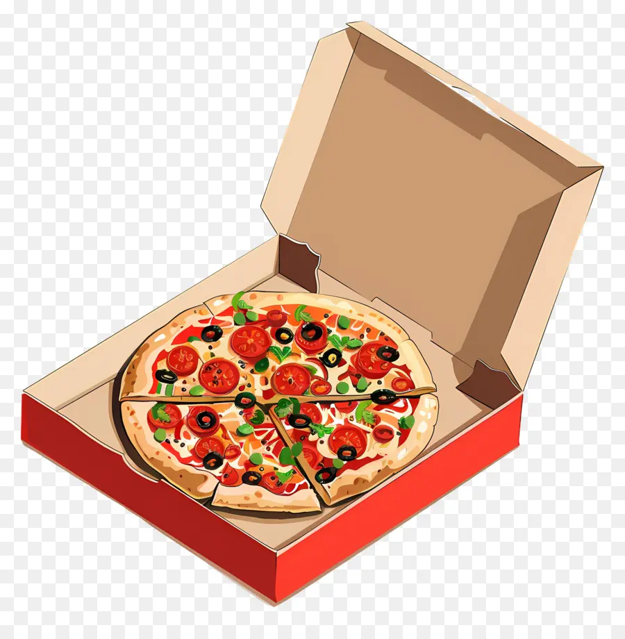 Pizza Kutusu，Kutudaki Pizza PNG