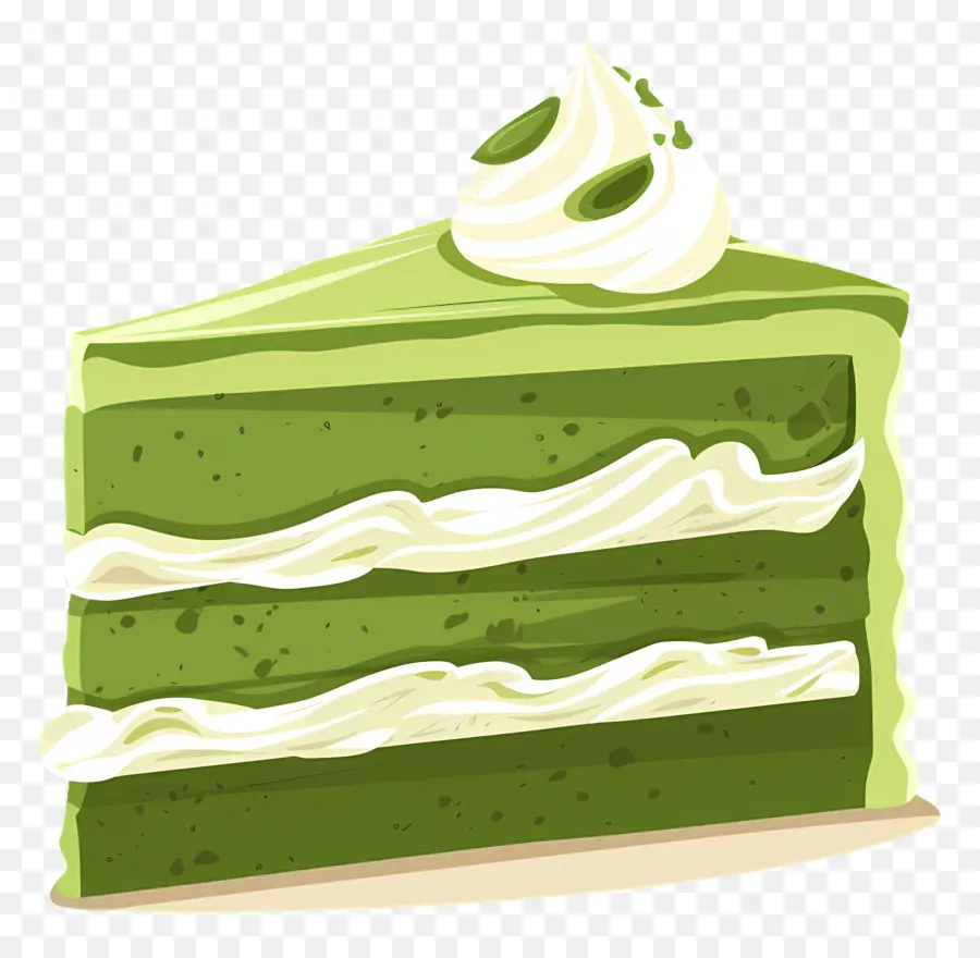 Matcha Kek，Yeşil Kek PNG