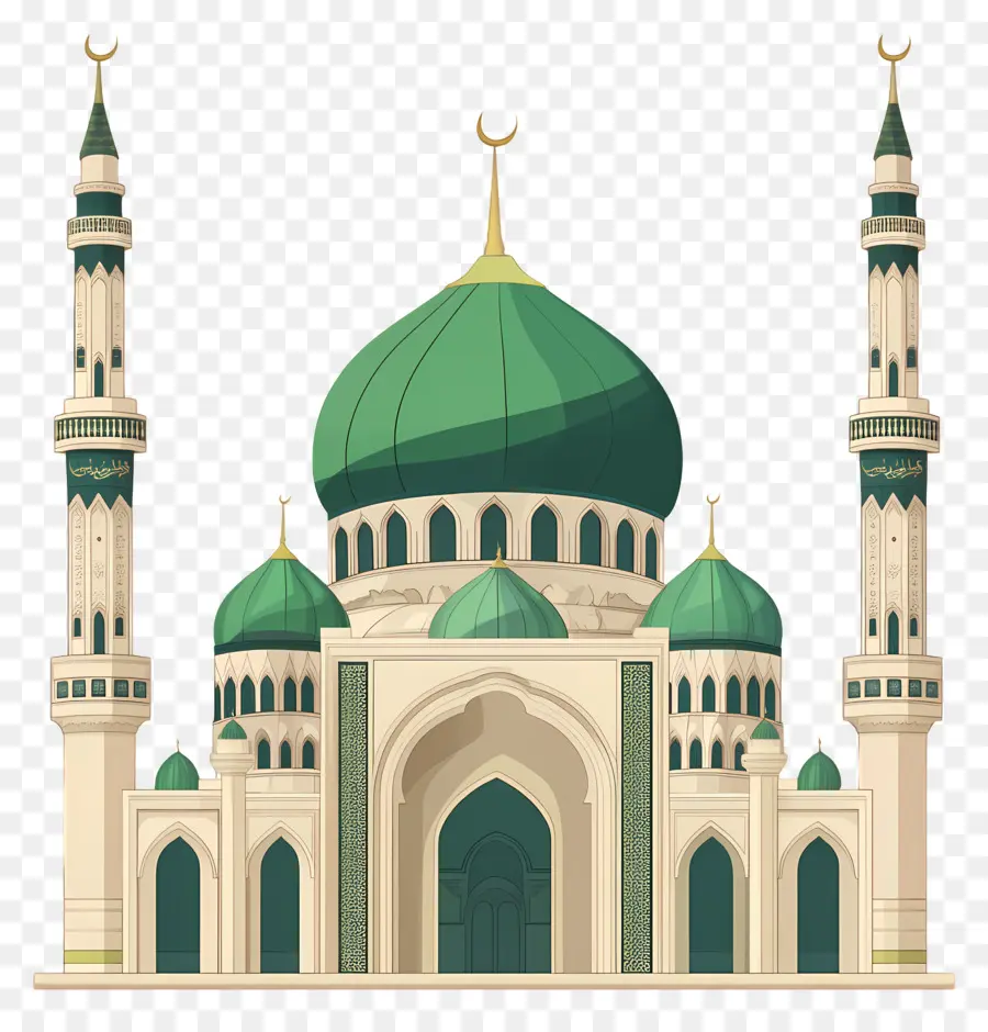 Medine，Yeşil Kubbeli Cami PNG