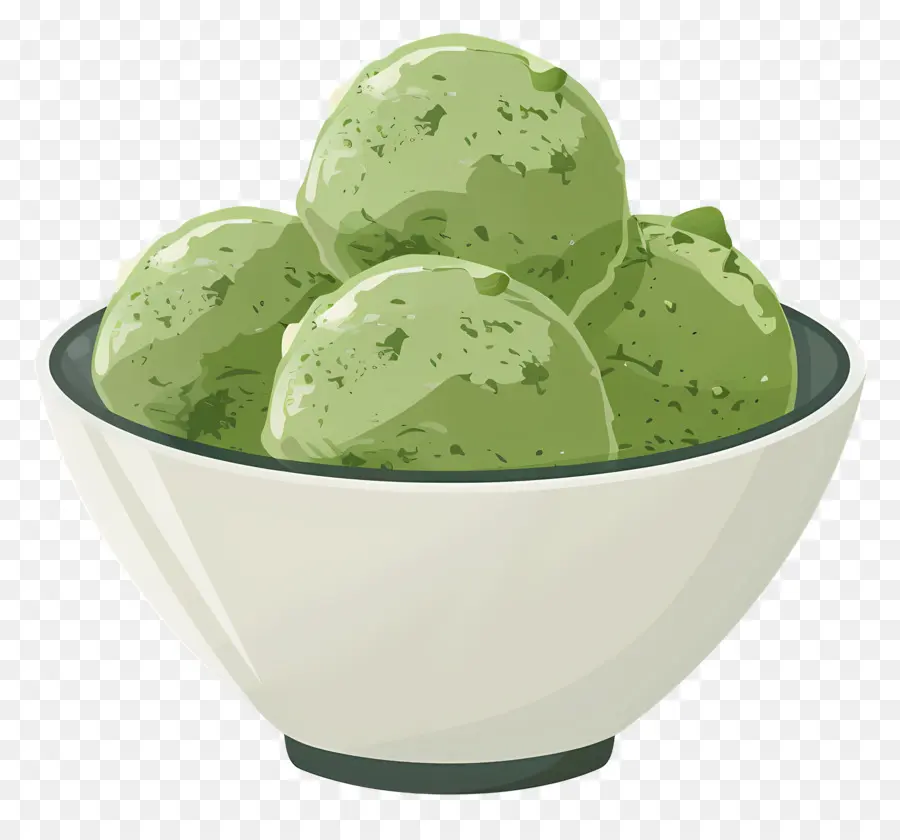 Matcha Dondurması，Yeşil Dondurma PNG