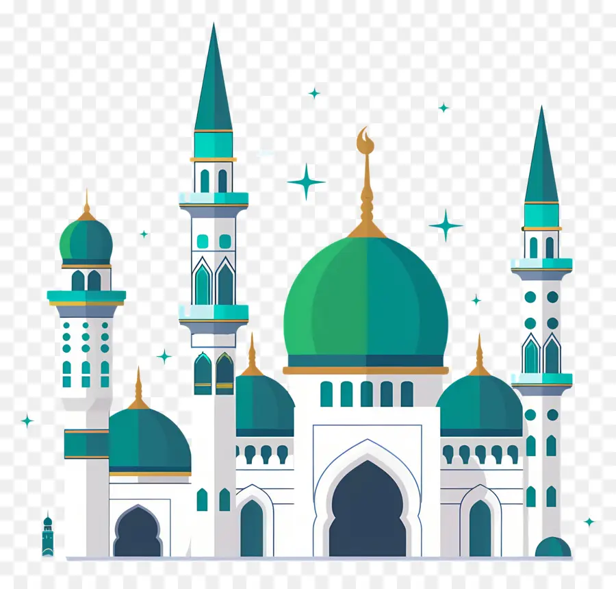 Medine，Yeşil Kubbeli Cami PNG