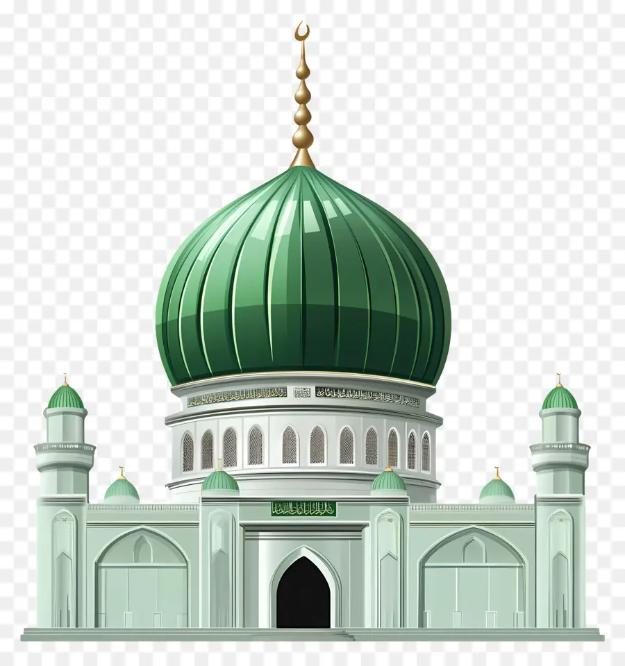 Medine，Yeşil Kubbeli Cami PNG