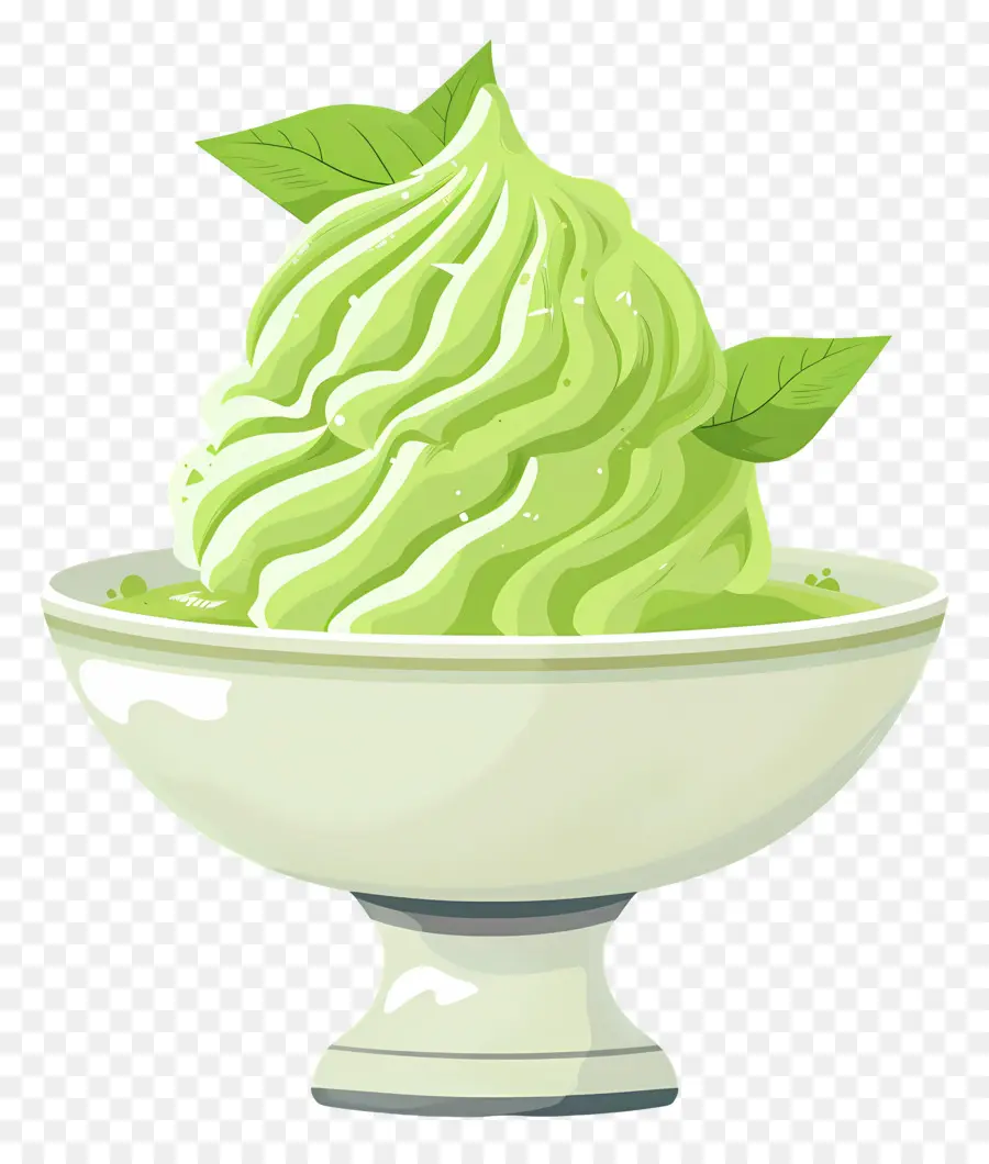 Matcha Dondurması，Yeşil Dondurma PNG