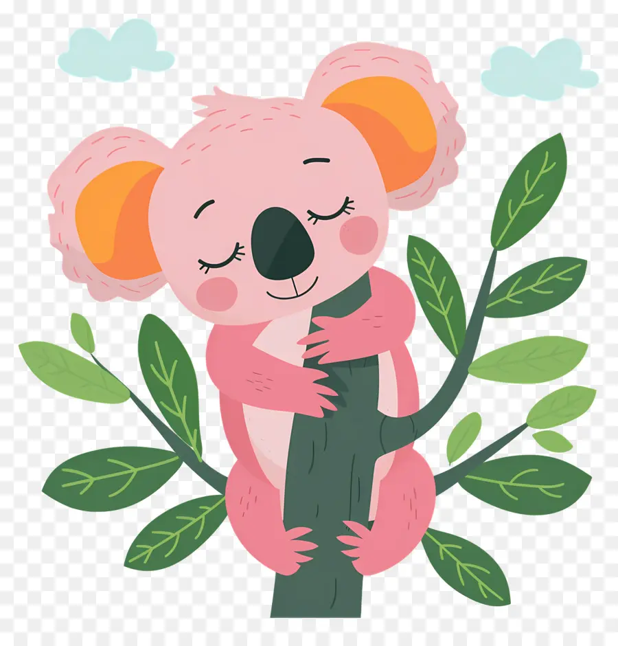 Sevimli Koala，Pembe Koala PNG